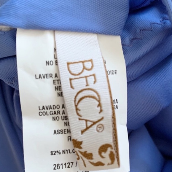 🆕 BECCA Delilah One Piece Swimsuit! periwinkle and white one piece. NWT - Picture 5 of 6